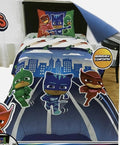 PJ Masks Kids Reversible Twin Comforter and Sheet Set