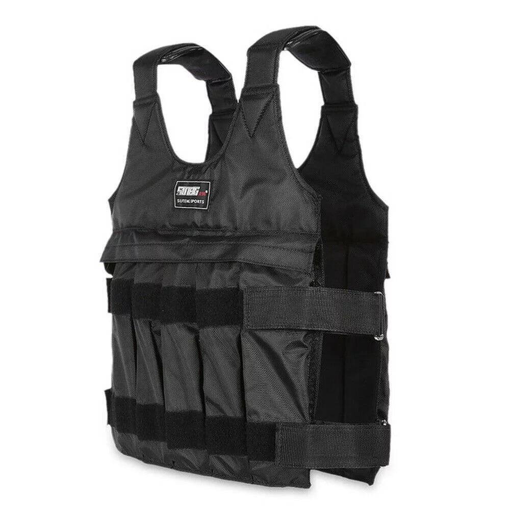 Gym Weighted 44lbs-110lbs Running Workout Weight Vest Adjustable Weight Vest Training Fitness Adjustable 110LBS(50KG)