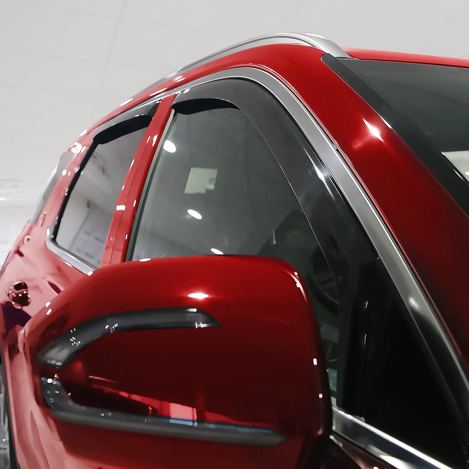 Voron Glass in-Channel Extra Strong Rain Guards for Hyundai Palisade 2021-2024, Window Deflectors, Vent Window Visors, 4 Pieces - 220240