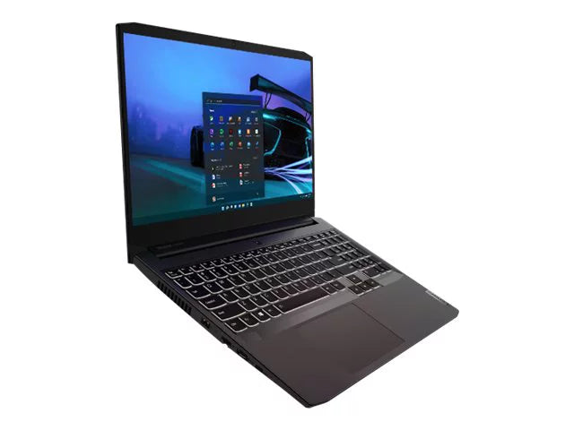 Lenovo IdeaPad Gaming 3 15ACH6 82K2 - 180-degree hinge design - AMD Ryzen 7 - 5800H / up to 4.4 GHz - Win 11 Home - GF RTX 3050 - 16 GB RAM - 512 GB SSD NVMe - 15.6" IPS 1920 x 1080 (Full HD) @ 120 Hz - 802.11a/b/g/n/ac/ax - shadow black - kbd: US