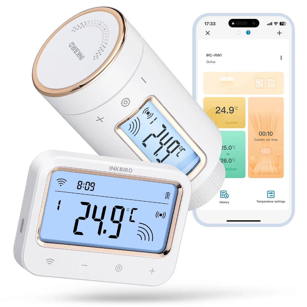 Inkbird Digital Radiator Valve Thermostatic Smart Intelligent Controller WiFi Gateway