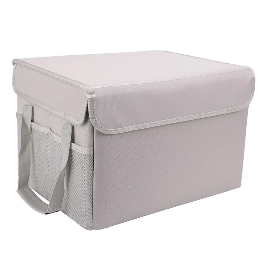 Irfora Fireproof Waterproof Storage Box, Excellent for Home Office Car, with Lid and Sturdy Handles