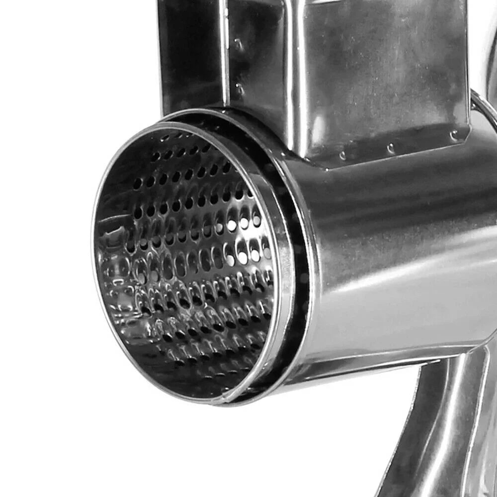 OUKANING Stainless Steel Cheese Food Grater Rotary Drum Slicer Shredder Grinder with 5 Blades