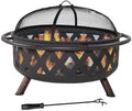 Zoey Steel Material Portable Wood Burning Fire Pit And Grill Pit