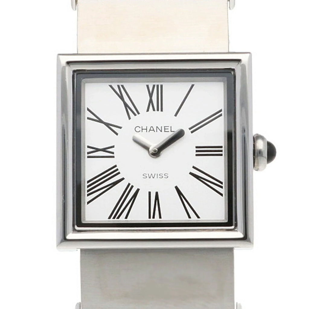 Pre-Owned CHANEL Mademoiselle Watch Stainless Steel Quartz Ladies Wakeari Non-Waterproof (Fair)