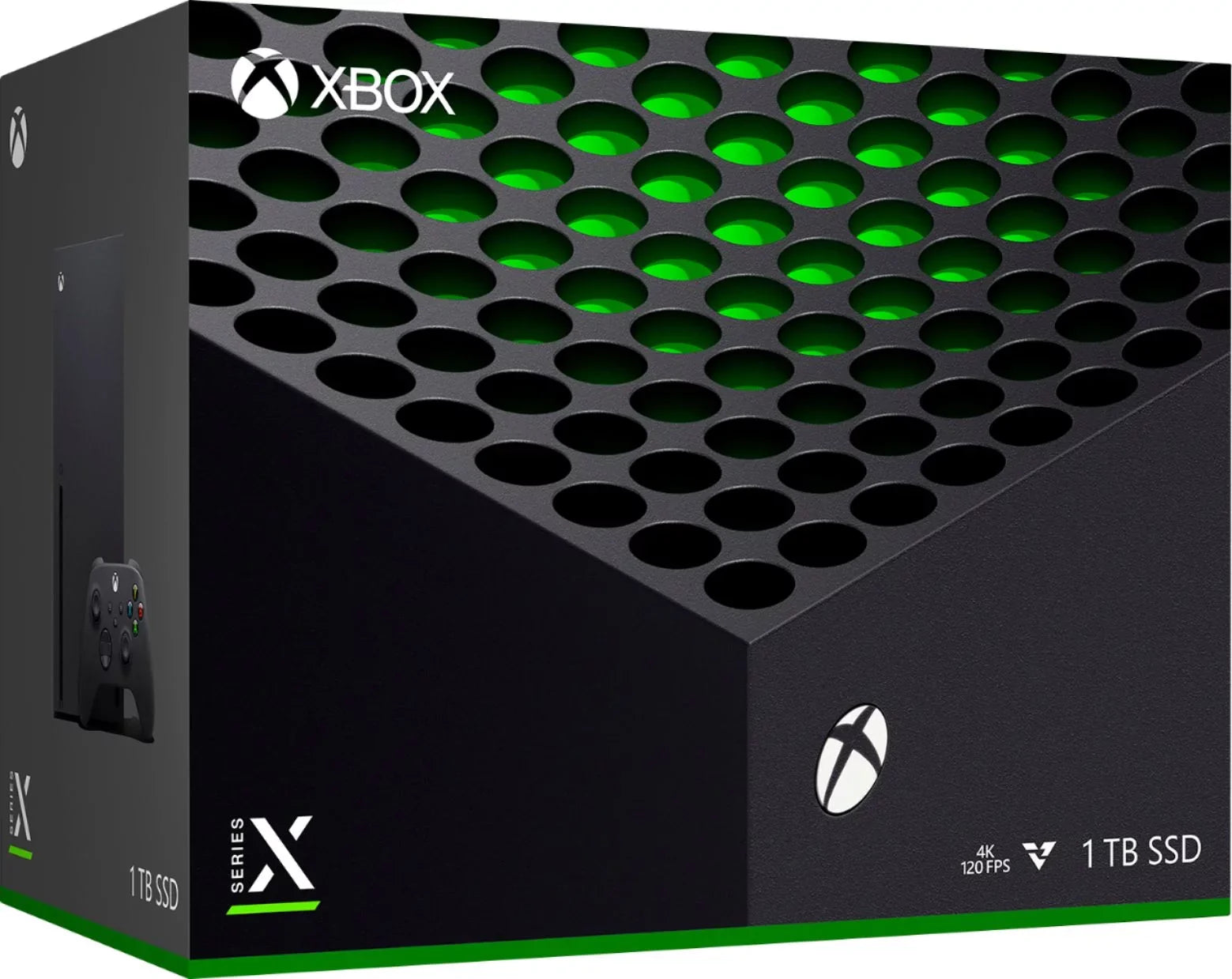 Microsoft Xbox Series X 1TB SSD Video Gaming Console + 1 Xbox Wireless Gaming Controller - 16GB GDDR6 RAM, Black, 8X Cores Zen 2 CPU, 802.11AC WiFi, 8K HDR, 4K UHD Blu-Ray - 64GB USB Flash Drive