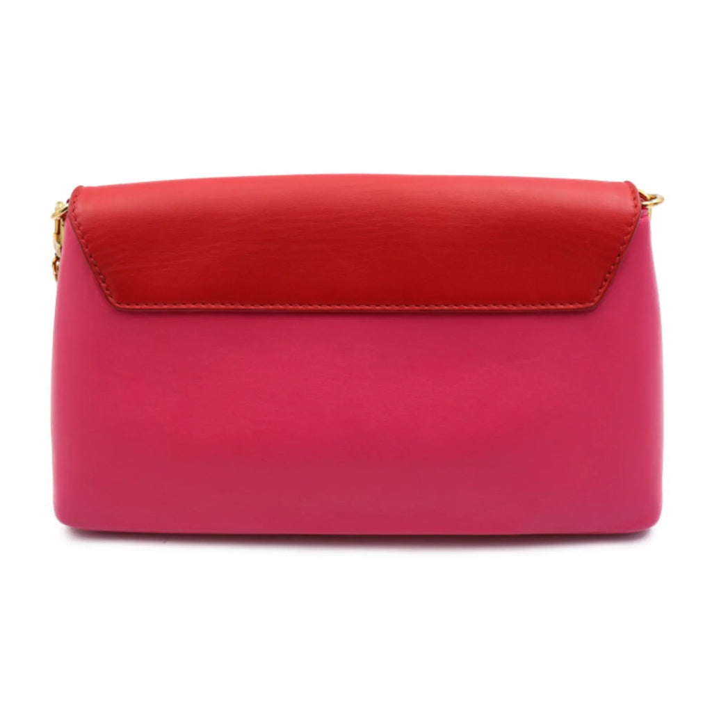 Pre-Owned LOUIS VUITTON Louis Vuitton love note shoulder bag M54501 leather red pink chain gold hardware (Good)