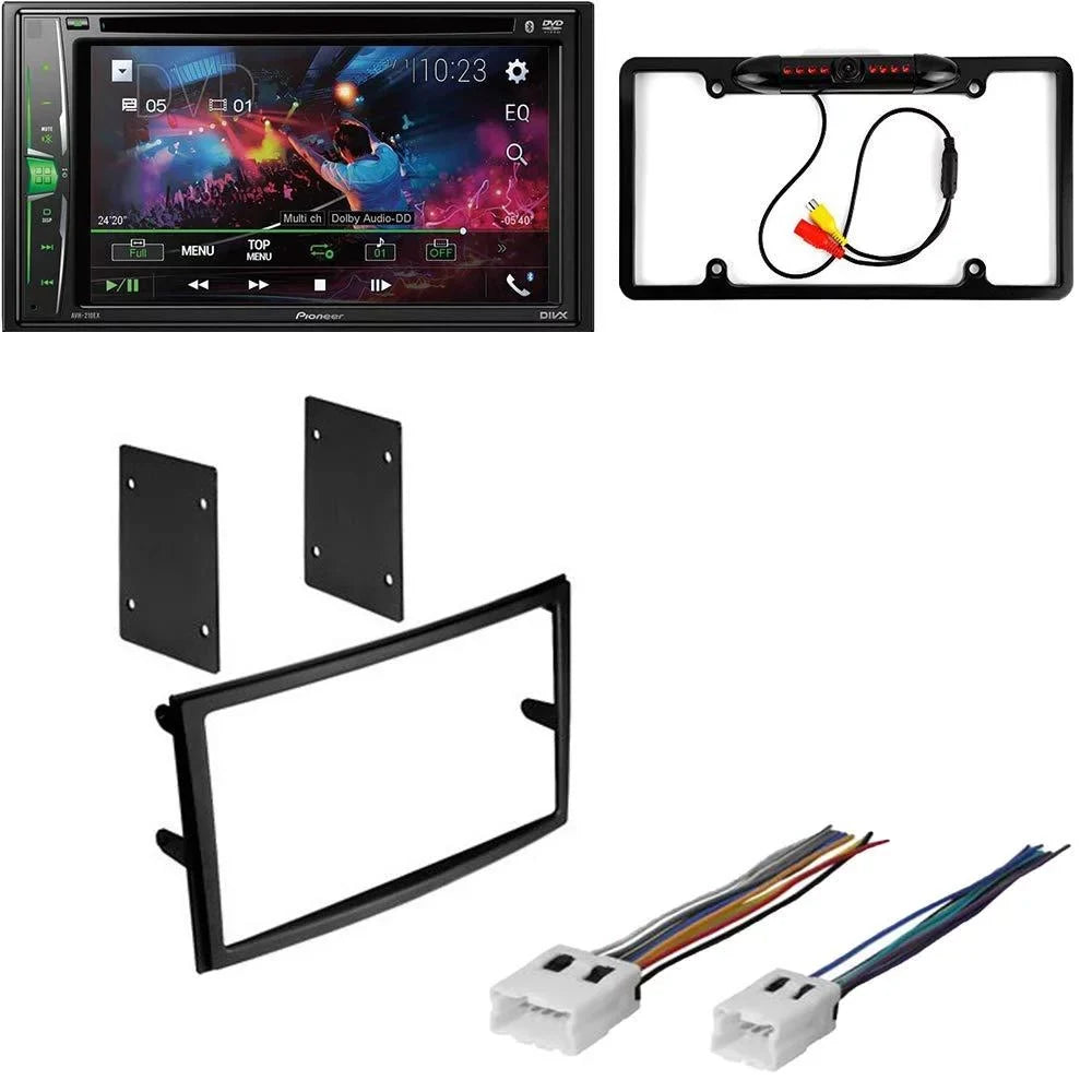 KIT4916 Bundle for 2003-2005 Nissan 350Z W/ Pioneer AVH-241EX Double DIN Car Stereo with Bluetooth/Backup Camera/Installation Kit/in-Dash DVD/CD AM/FM 6.2" Touchscreen Digital Media Receiver