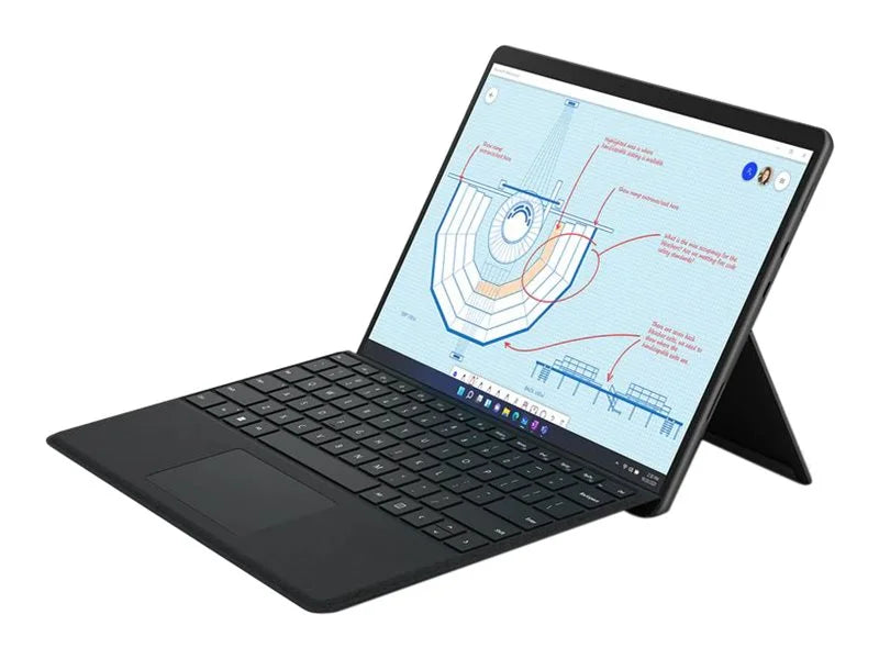 Microsoft Surface Pro 8 Tablet, 13", 8 GB, 512 GB SSD, Windows 11, Graphite