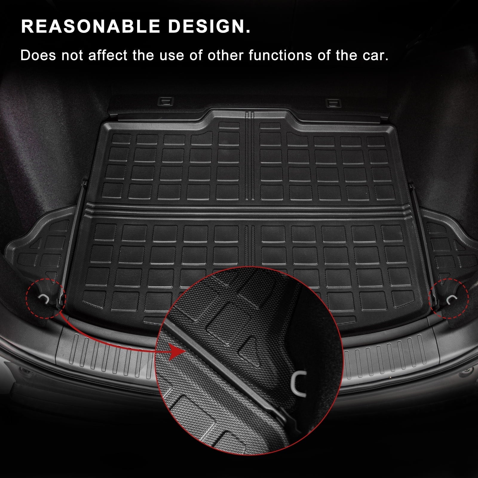 Fit 2023 2024 Honda CRV Cargo Mat Trunk Mat All Condition Cargo Liner 2023 CR-V Fuel Accessories Non-Hybrid