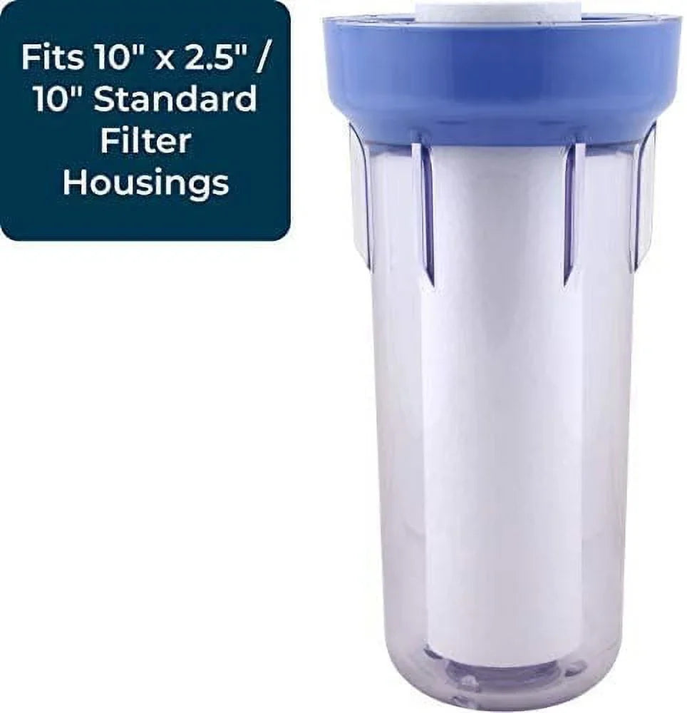 SpiroPure SP-P25 10x2.5 25 Micron Spun Melt-Blown Polypropylene Sediment Water Filter Cartridge P25 155015-43 (Case of 24)