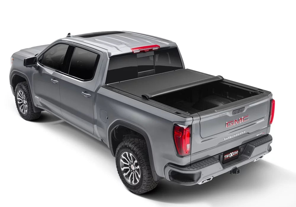 TruXedo Pro X15 Soft Roll Up Truck Bed Tonneau Protection | 1472601 | Suitable with 2019 - 2023 Chevy/GMC Silverado/Sierra, works w/ MultiPro/Flex tailgate 6' 7" Bed (79.4")