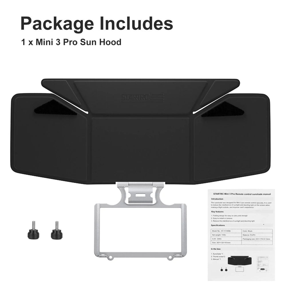 RC Controller Protector Sun Hood Sunshade Wrap Accessories for DJI Mini 3 Pro