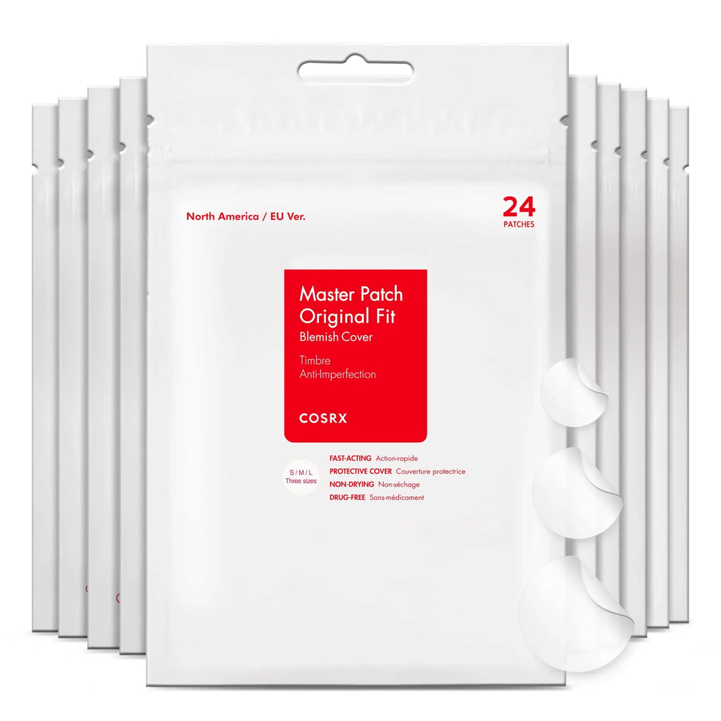 Cosrx Acne Pimple Patch Absorbing Hydrocolloid Original 3 Size Patches For Blemishes And Zits Protection Spot Stickers For Face And Body, Not Tested On Animals, No Toxic Ingredients (240 Count (Pack.