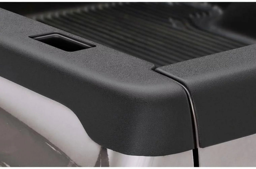 Bushwacker by RealTruck Ultimate BedRail Caps - SmoothBack w/o Stake Holes|2-Pc, Black, Suitable with 1993-2011 Ford Ranger w/ 6' Bed; 1994-1997 Mazda B4000 w/ 6' Bed (Exc STX Models)