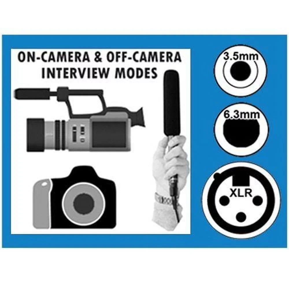 Fujifilm X-T20 Mirrorless Digital Camera External Microphone Vidpro XM-55 13-Piece Professional Video & Broadcast Unidirectional Condenser Microphone Kit