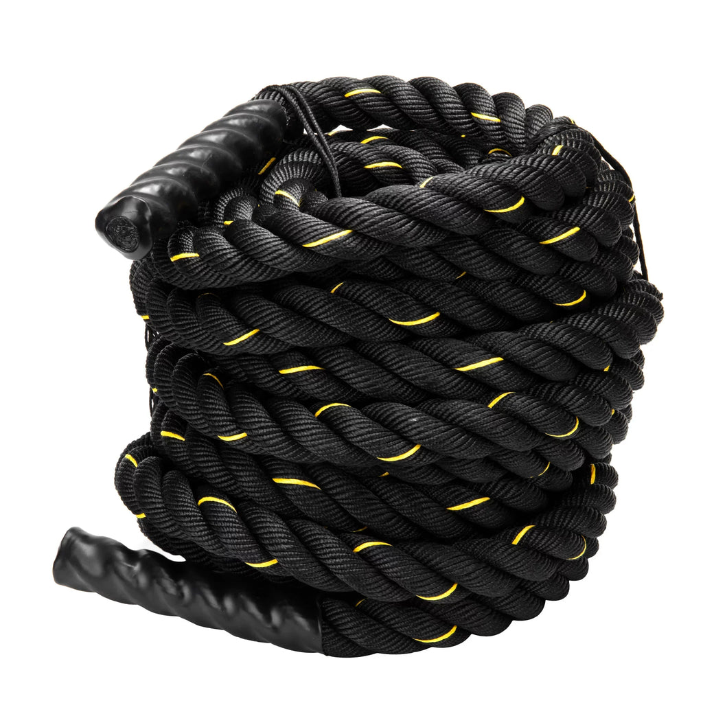 1.5" Training Rope Battle Rope Workout Training Undulation Rope, 50ft Length Fitness Battle Rope Heavy Duty Gym Fitness Workout Combat Battle Ropes for Strength Power Training, 15M