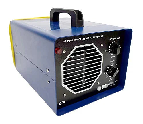 OdorStop OS15001 - Ozone Air Purifier with 1 Ozone Plate for Areas of 1500 Square Feet+, for Deodorizing and Purifying Small to Medium Spaces Such as Hotel Rooms, Large Bedrooms, and Attics