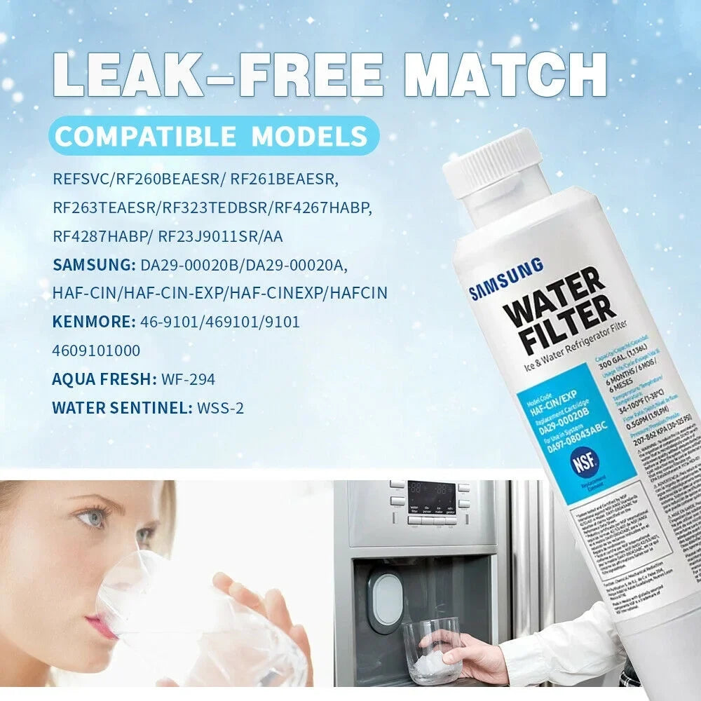 DA29-00020B Refrigerator Water Filter Fitting with HAF-CIN/EXP