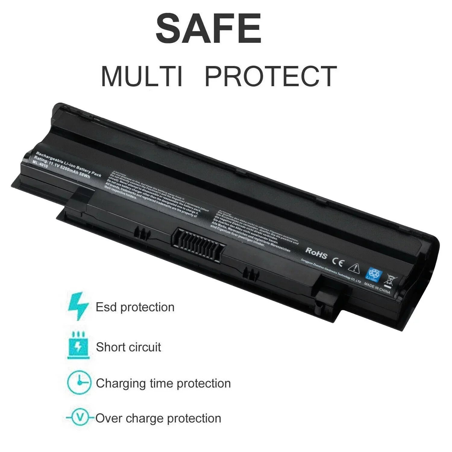 0YXVK2 Battery for Dell Inspiron M5030 N5110 N5050 N4010 N7110 M411R M4040 YXVK2