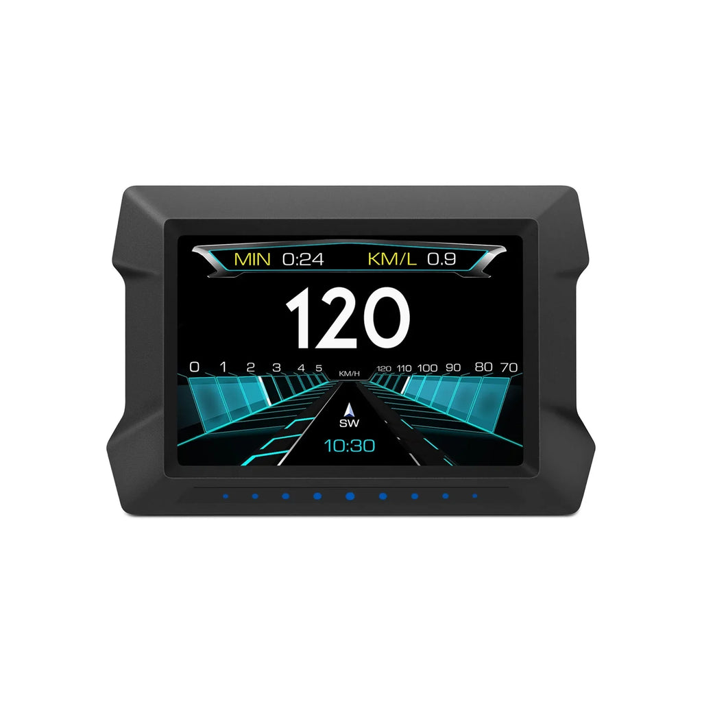Multi-Functions Trip Computer P22 Universal Car HUD Car Gauge, OBDⅡ Diagnostic and Slope Meter Digital Speedometer Driving Computer Overspeed for All Vehicles