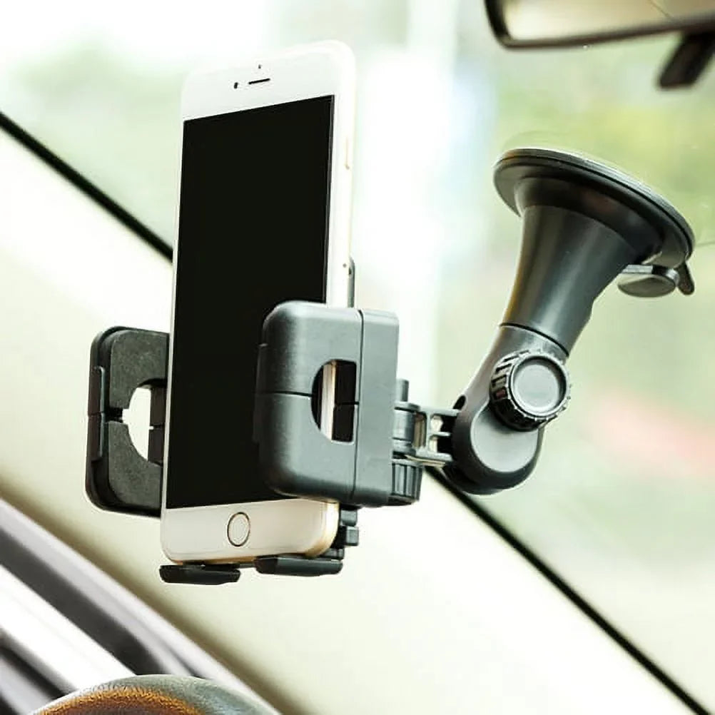 USB Cable w Car Mount, Retractable Type-C Charger, Dash Windshield Holder N2Z for Samsung Galaxy A9 A50 A20 A10e - Sonim XP8 XP3 - Sony Xperia 5 10 Plus 1 - Xiaomi Redmi Note 7, Mi Mix 2 9T 9