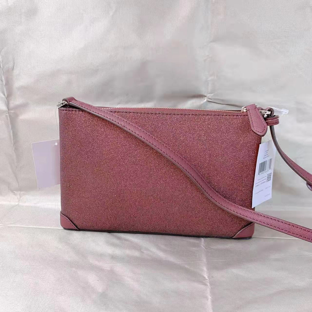 Kate Spade K4624 Glitter Fabric CrossBody Bag In Deep Nova