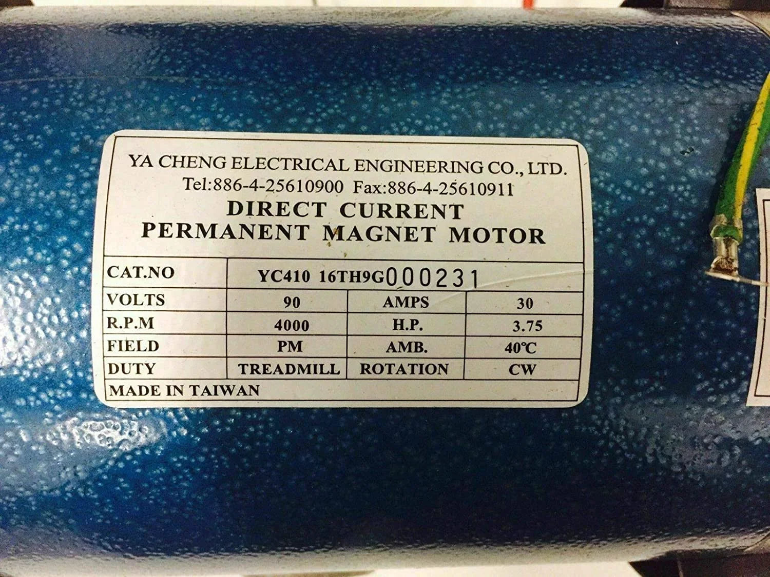 Sole Fitness DC Drive Motor 3.75 HP Ya Cheng G020031D Works Spirit XT685 Treadmill