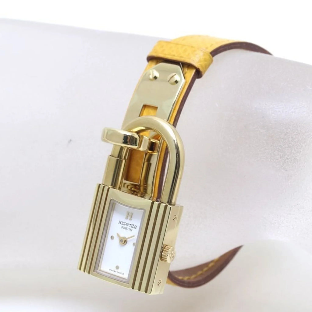 Pre-Owned HERMES Kelly Watch KE1.201 ○Y stamp GP (gold plated) x Vaux Epson Ladies 39261 (Good)