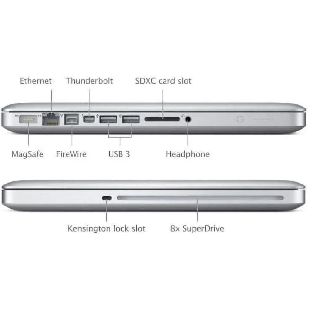 Restored Apple MacBook Pro Laptop Core i5 2.5GHz 4GB RAM 256GB HD 13" - MD101LL/A (2012) (Refurbished)