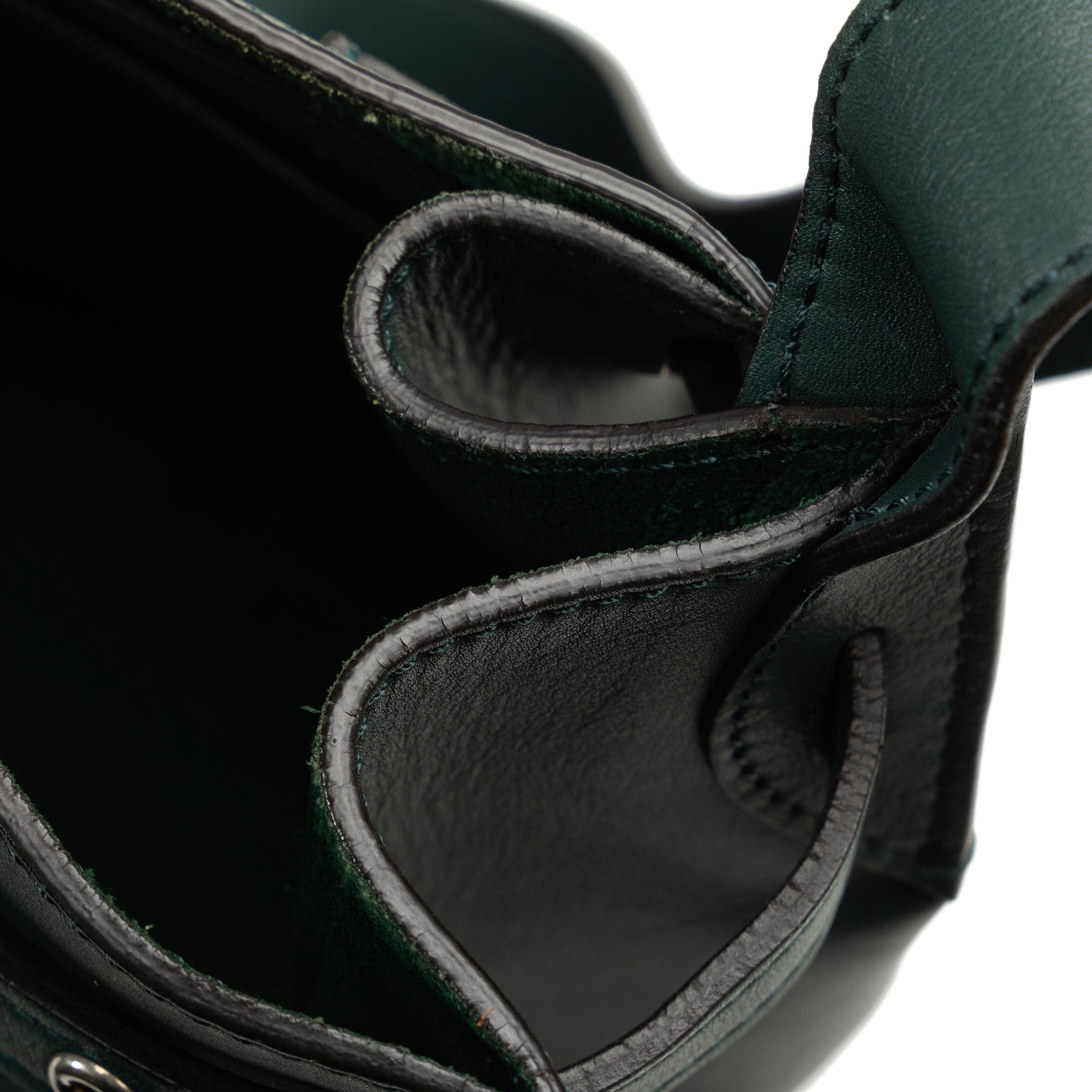 Pre-Owned Authenticated Celine Big Bag Bucket Calf Leather Green Bucket Bag DrawstringBag Unisex (Good)