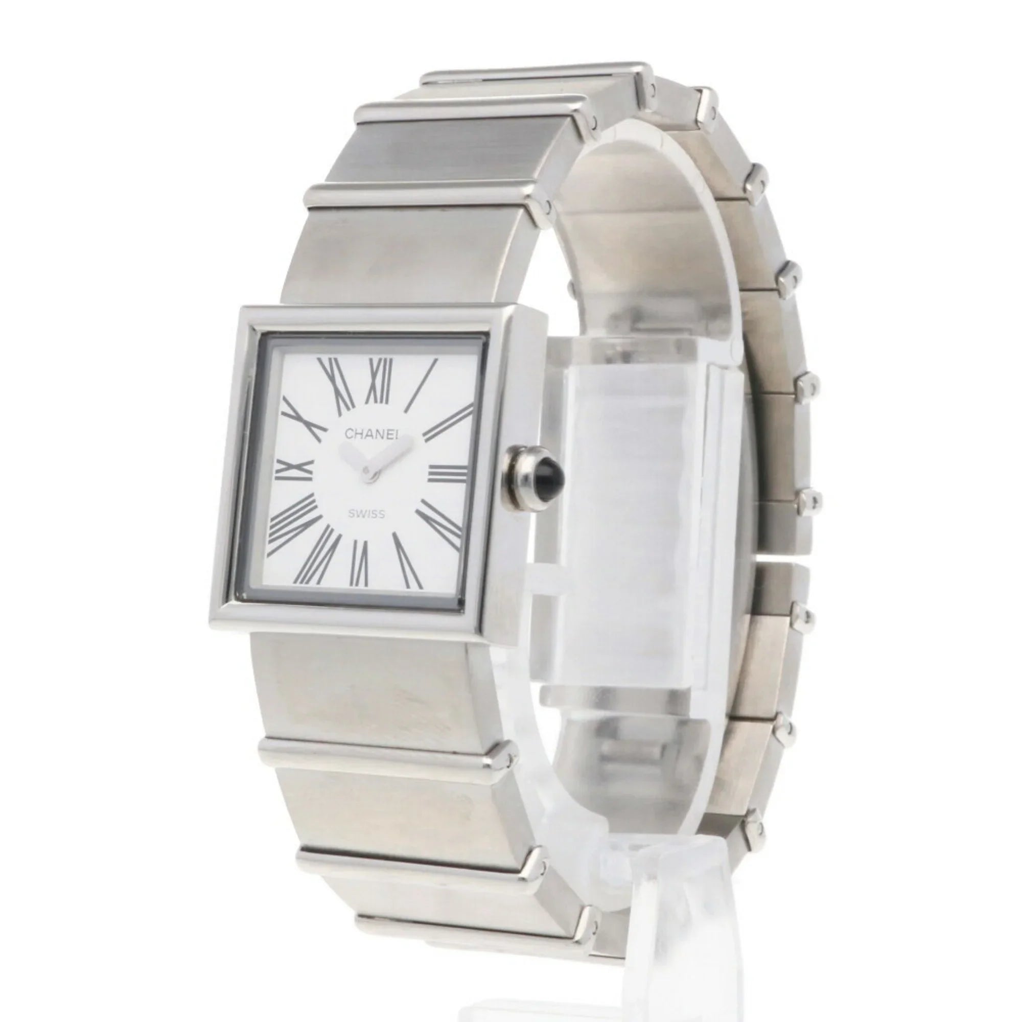 Pre-Owned CHANEL Mademoiselle Watch Stainless Steel Quartz Ladies Wakeari Non-Waterproof (Fair)