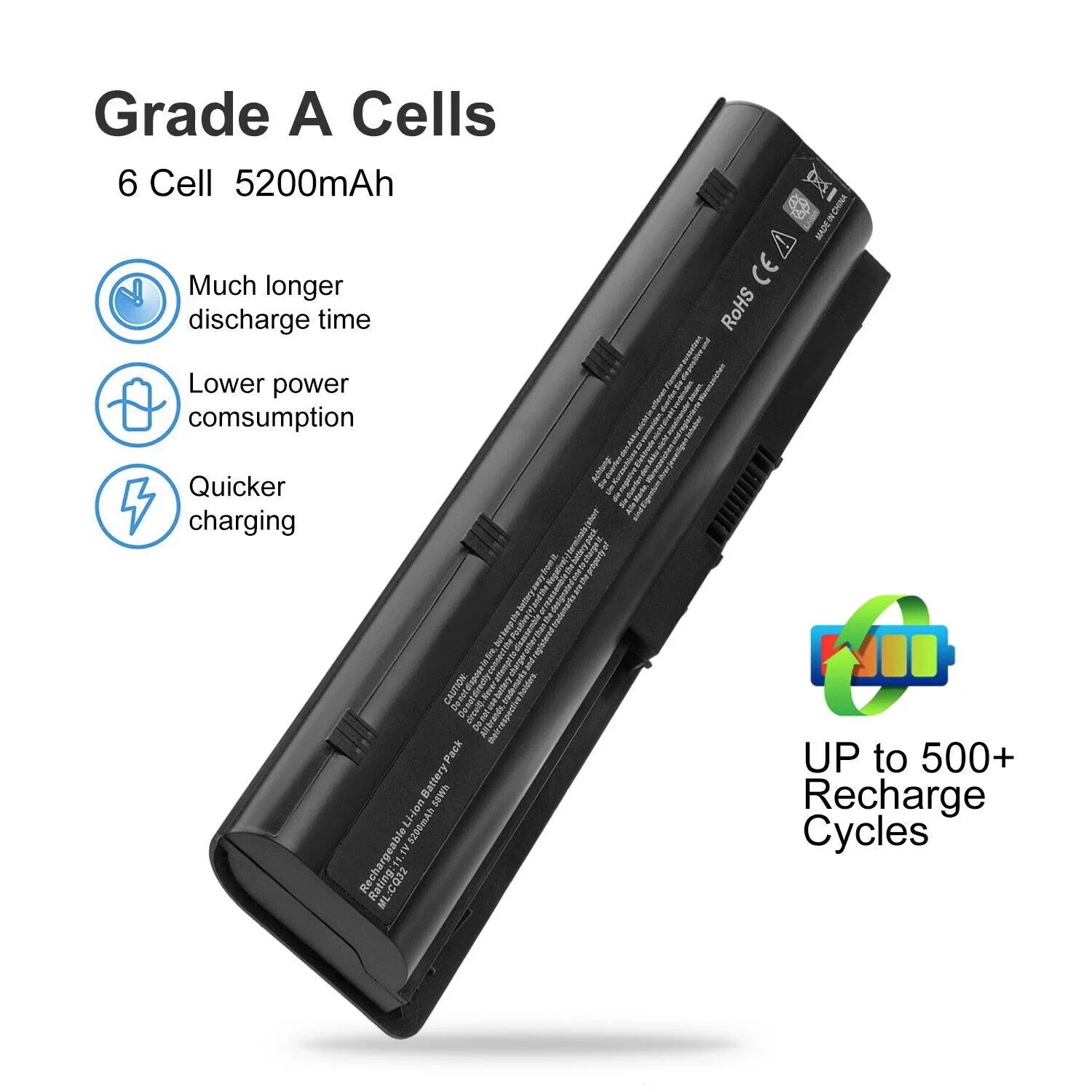Battery For HP Pavilion DM4 G4 G6 DV3-4000 DV5-2000 DV6-3000 DV7-6000 COMPAQ 435