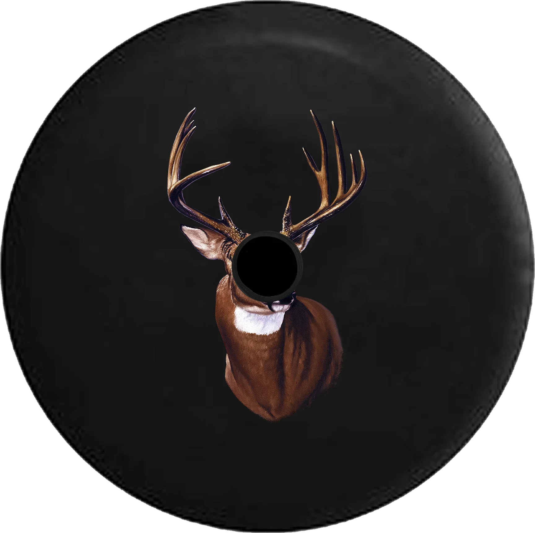 2018 2019 Wrangler JL Backup Camera Big Buck Hunting White Tail Deer Antlers Rack Spare Tire Wrap for Jeep RV 33 Inch