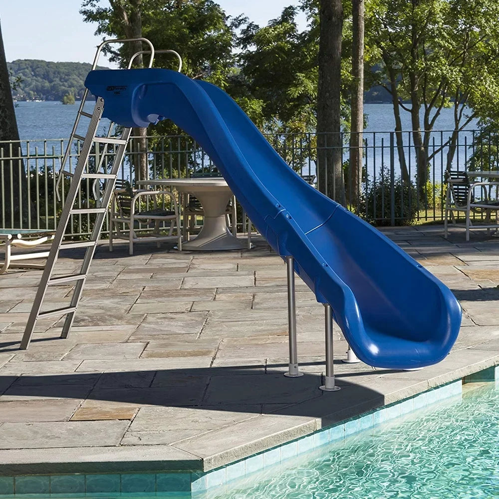 S.R. Smith 610-209-58210 Rogue2 Pool Slide Left Curve Taupe for Swimming Pools