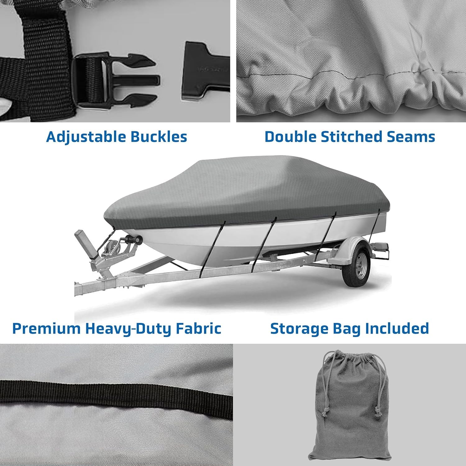 Pyle Inflatable Vessel Coating Waterproof 12.5’ to 13.5’ ft. Armor Shield Protective Storage Gray