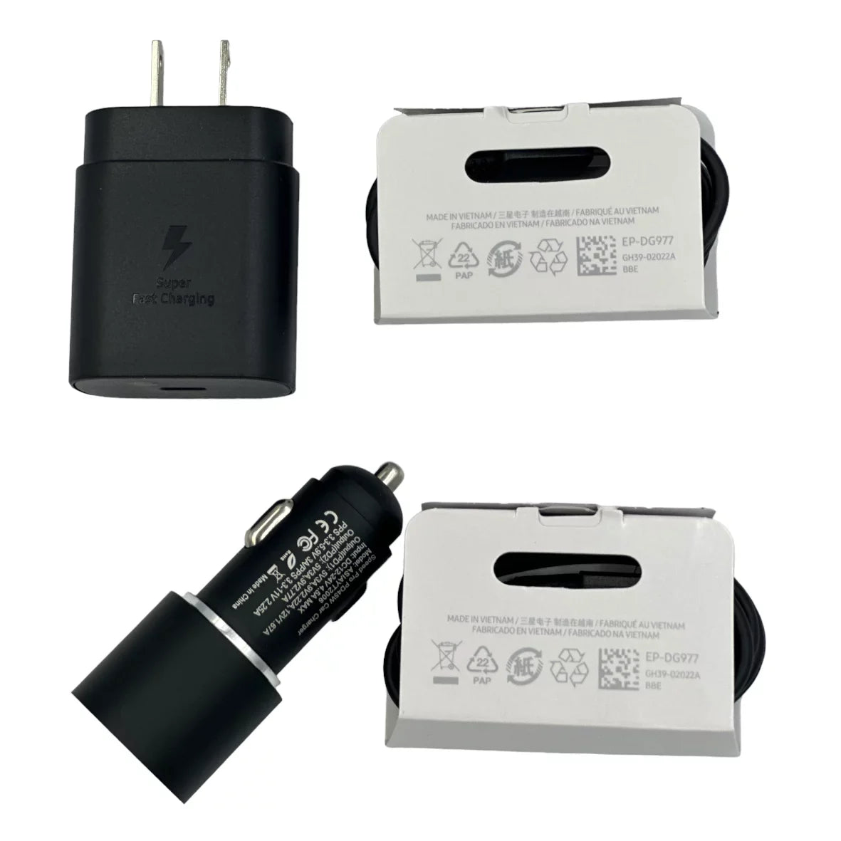 for Doogee S89 ,Super Fast Charger Type C Kit,25W PD USB C Wall/Car Charger - Black