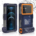 UrbanX Professional [15m/50ft] Swimming Diving Surfing Snorkeling Photo Video Waterproof Protective Case Underwater Housing for LG Q31 And all Phones Up to 6.9 Inch LCD with Lanyard