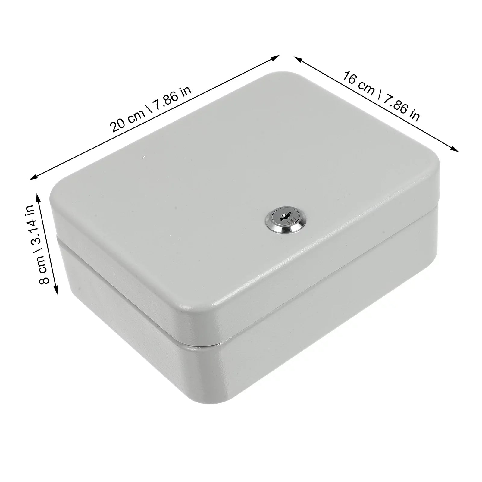 Etereauty Key Wall Box Mount Lock Case Security Organizer Cabinet Storage Holder Management Safe Locking Hanging Car