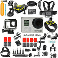 Restored GoPro HERO3 Black Edition Action Sport Wi-Fi Camera Camcorder With 35-In-1 Action Camera Accessory Kit (Refurbished)