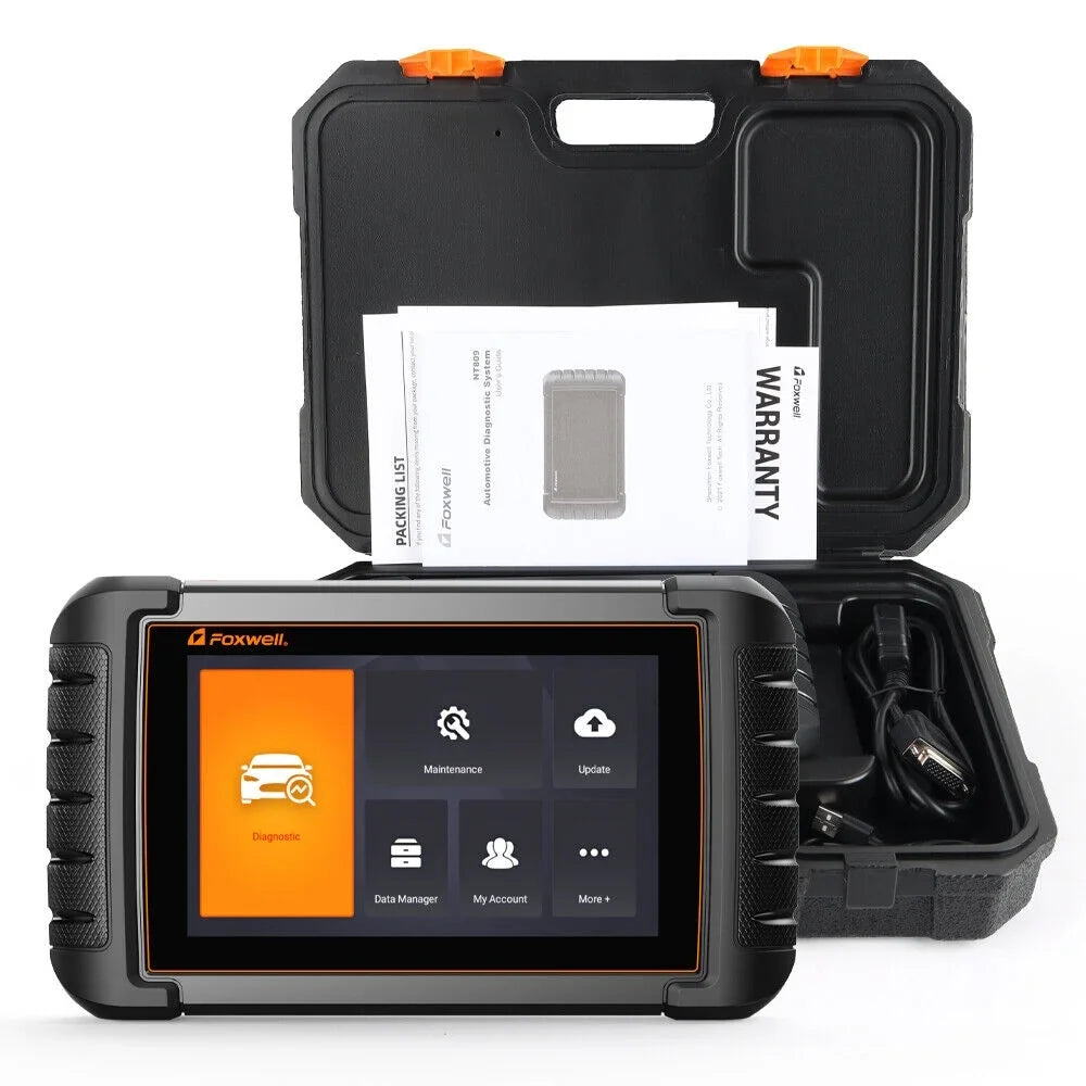 Foxwell NT706 OBD2 Scanner Transmission SRS ABS Engine Code Reader Automotive Diagnostic Tool Full OBDII Functions Live Data Turn off MIL OBDII EOBD Car Scanner Auto VIN Andorid 9.0 5.5'' Touchscreen