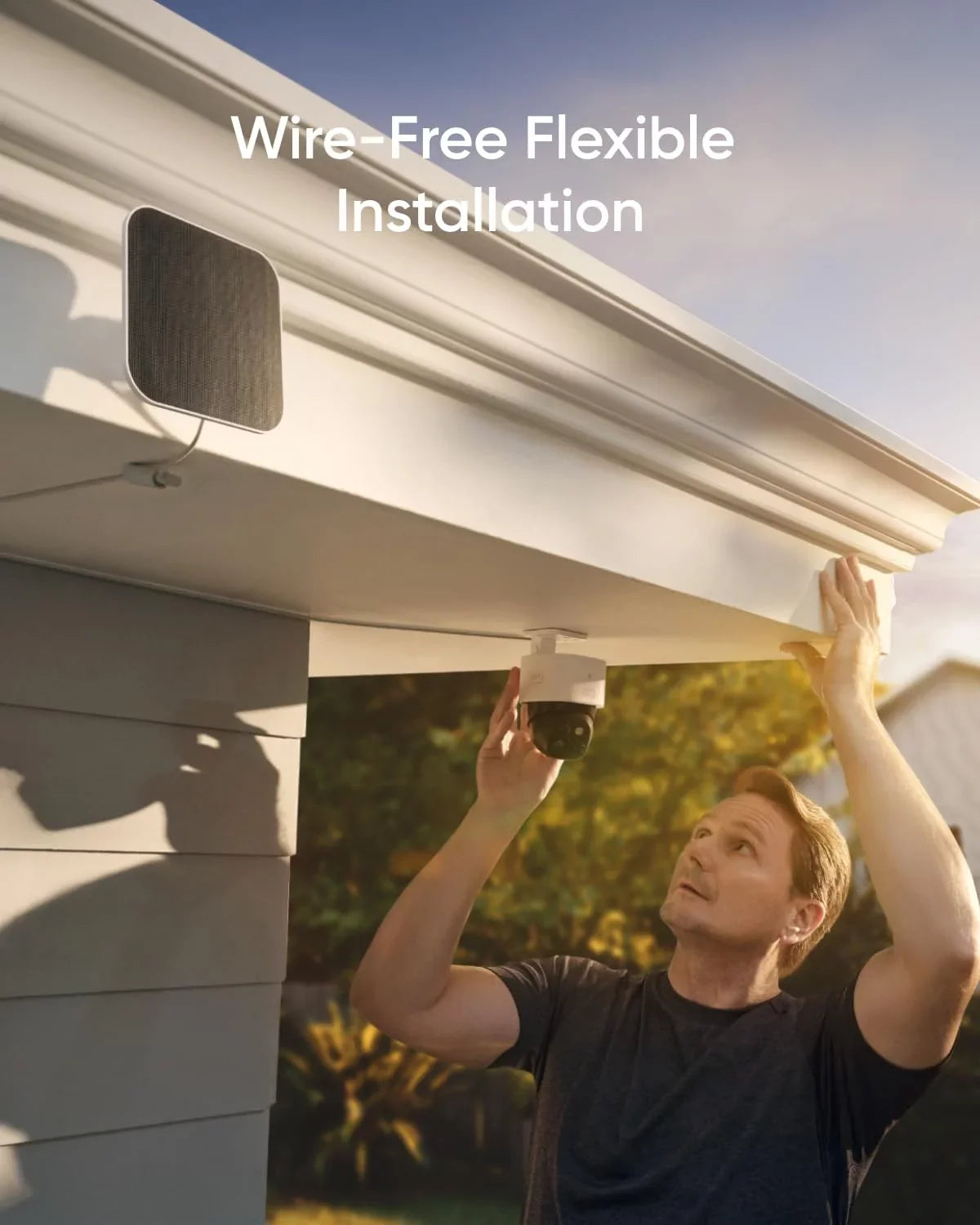 eufy Security SoloCam S340, Solar Security Camera, Wireless Outdoor Camera, 360° Surveillance, No Blind Spots, 2.4 GHz Wi-Fi, No Monthly Fee, HomeBase S380 Fitting