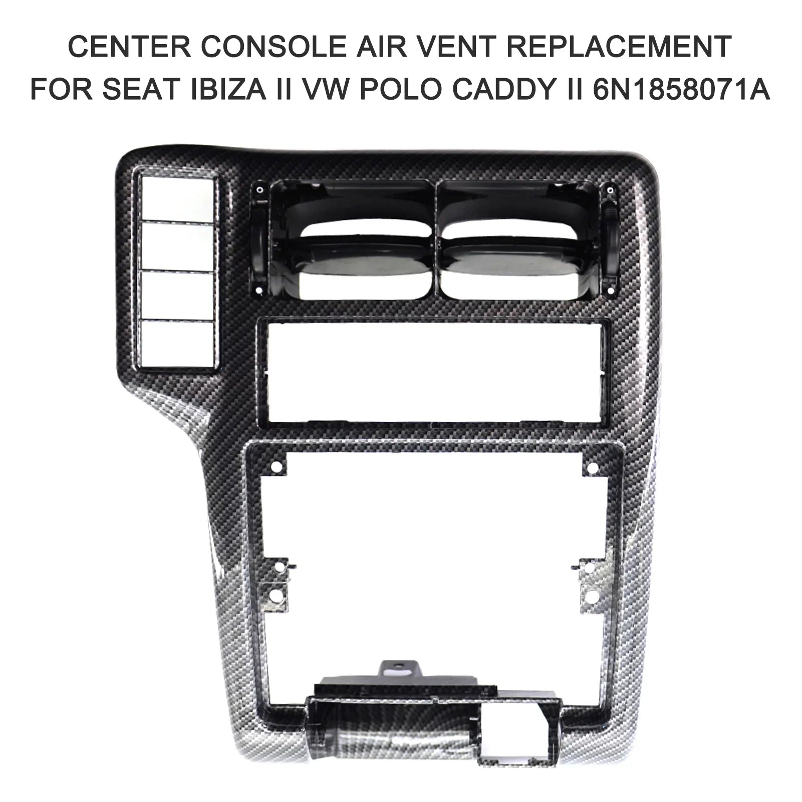 moobody Center Console Air Vent Replacement for Seat Ibiza II Caddy II 6N1858071A