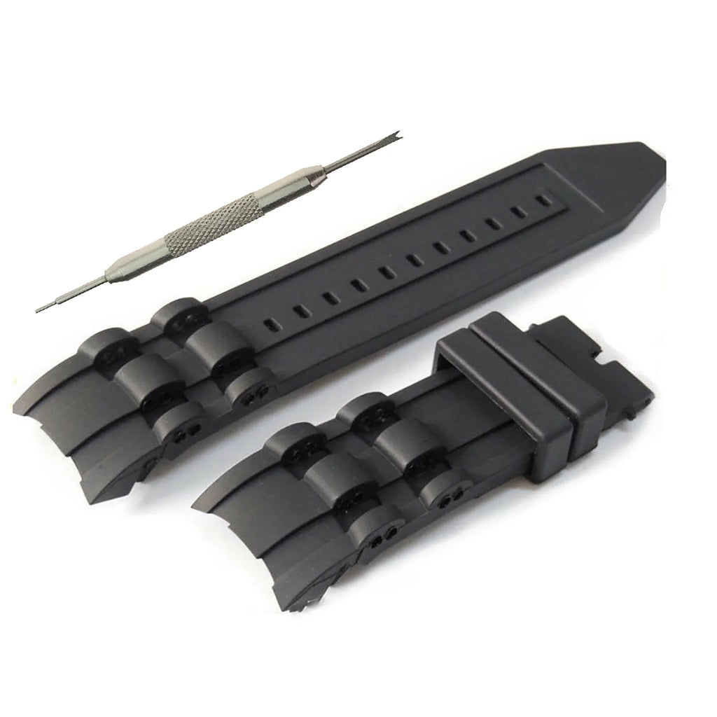 Invicta Pro Diver Rubber Watch Band-WBH Band Fitting with Invicta Pro Diver, 26mm Black Silicone Watch Strap
