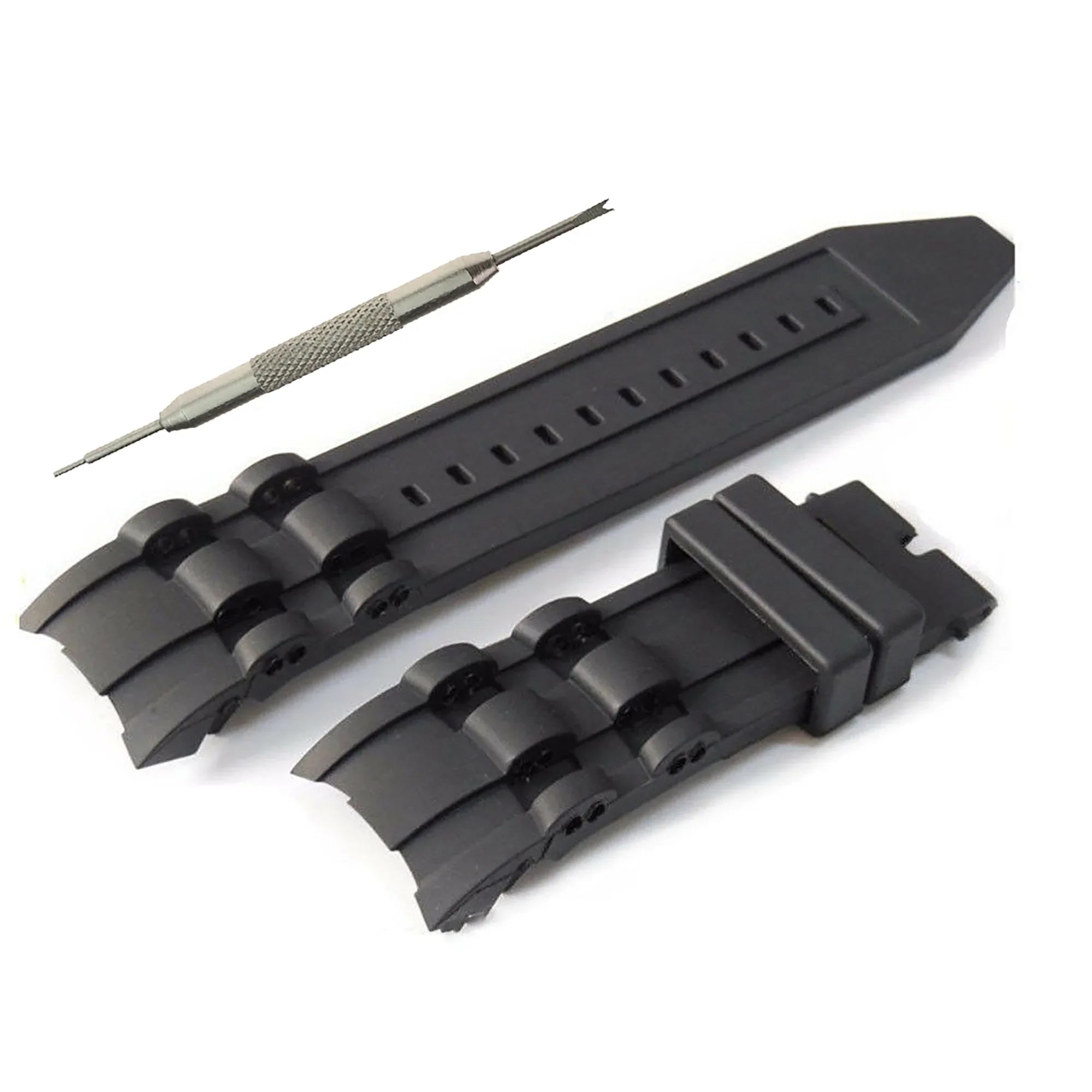 Invicta Pro Diver Rubber Watch Band-WBH Band Fitting with Invicta Pro Diver, 26mm Black Silicone Watch Strap