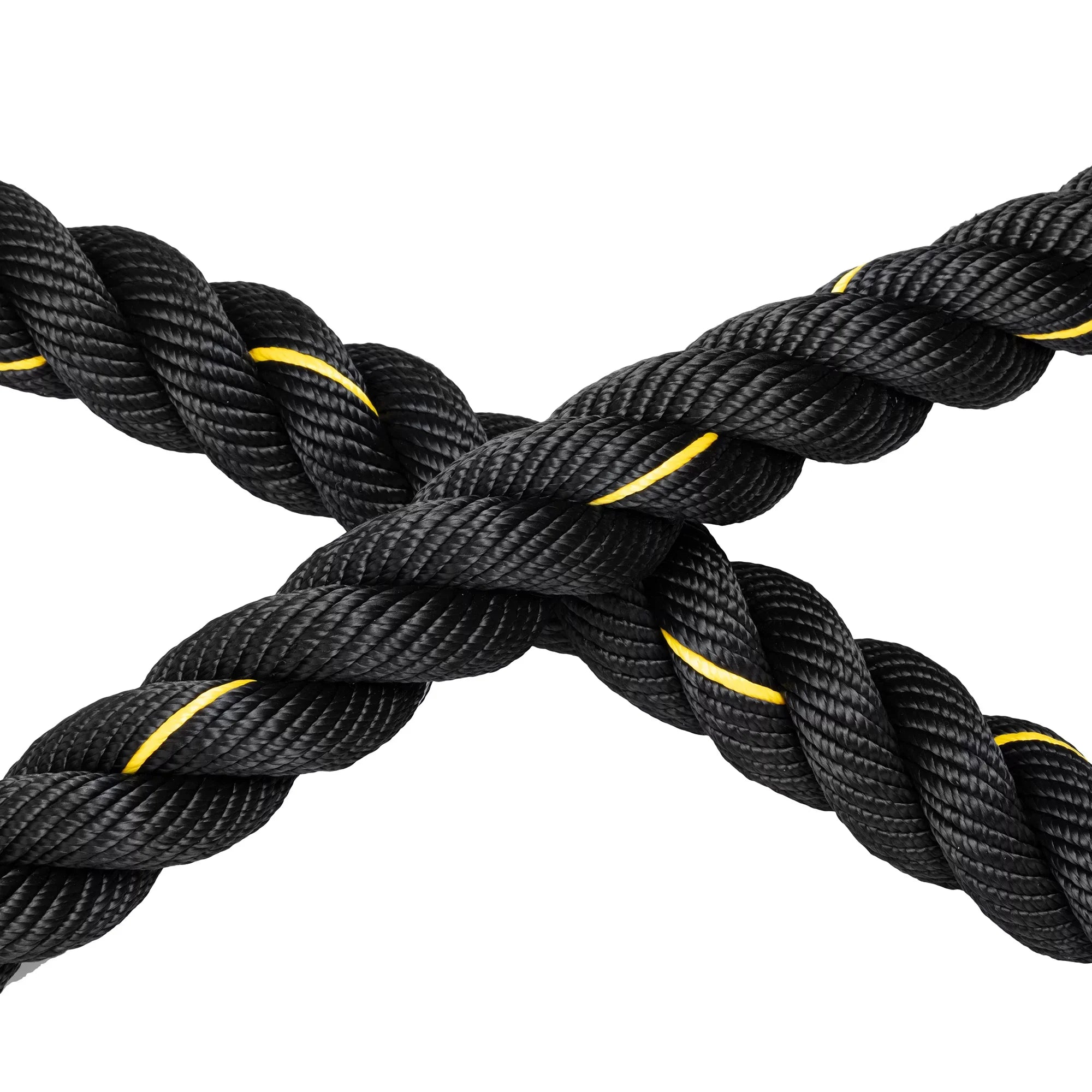 1.5" Training Rope Battle Rope Workout Training Undulation Rope, 50ft Length Fitness Battle Rope Heavy Duty Gym Fitness Workout Combat Battle Ropes for Strength Power Training, 15M