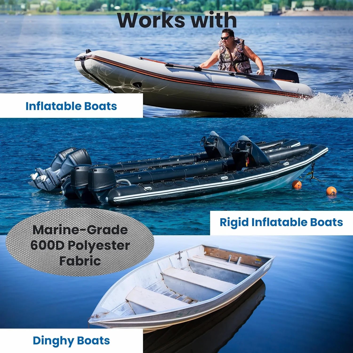 Pyle Inflatable Vessel Coating Waterproof 12.5’ to 13.5’ ft. Armor Shield Protective Storage Gray