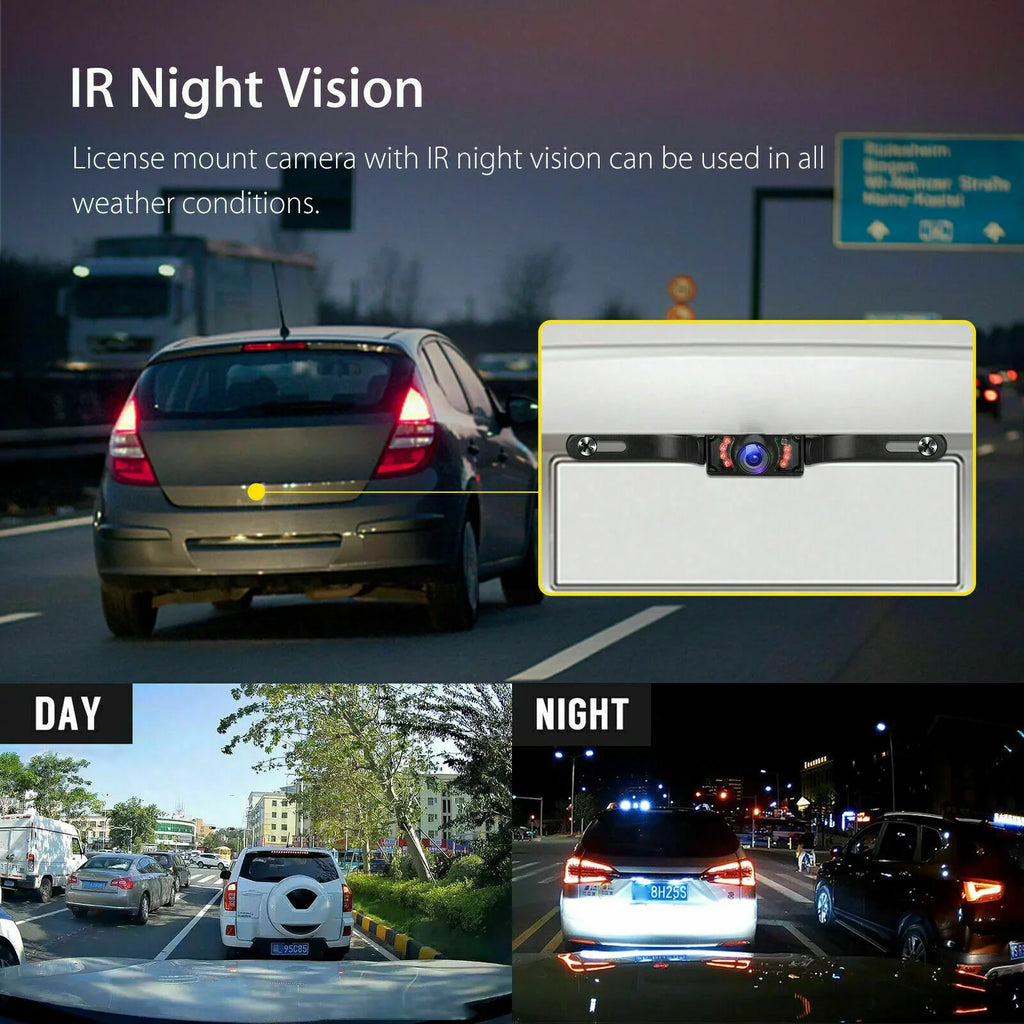 Wireless Backup Camera System 170° 5" TFT LCD Rear View Monitor IP67 Waterproof Night Vision Reverse Camera for Car MPV SUV RV
