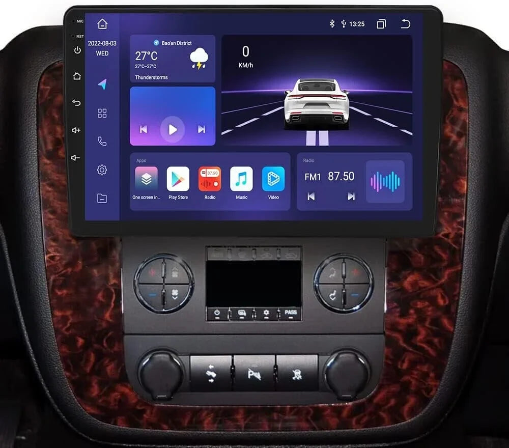 For GMC Yukon Chevy Tahoe Suburban Android 12 Octa Core 4GB RAM Apple Carplay Car Stereo AM FM Radio GPS Environment