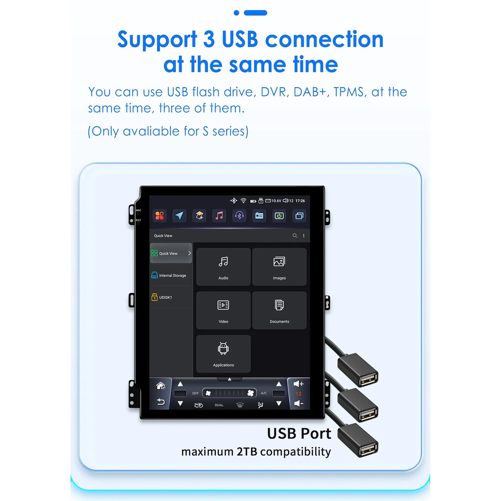 Apple Carplay Android 13.0 Wifi Bluetooth 4+32GB RDS 9.7" Car Stereo Radio Head Unit GPS Navigation Player For Ford Focus 2011 2012 2013 2014 2015 2016 2017 2018 2019